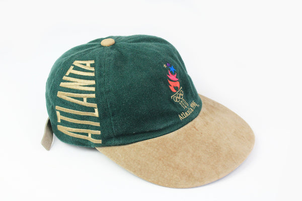 Vintage Atlanta 1996 Olympic Games Cap green Mcdonalds Gold color 90s USA style