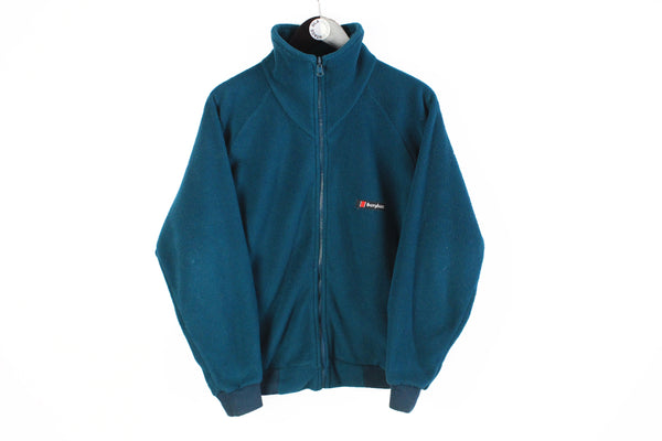 Vintage Berghaus Fleece Full Zip Small blue 90s outdoor sweater