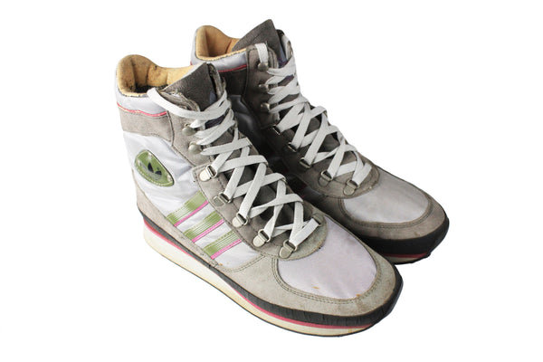 Vintage Adidas Trekking Boots US 8 gray 90s retro sport style mountains shoes