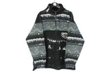 Vintage Fleece 1/4 Zip XLarge black gray snowboard 90s ski style outdoor sweater