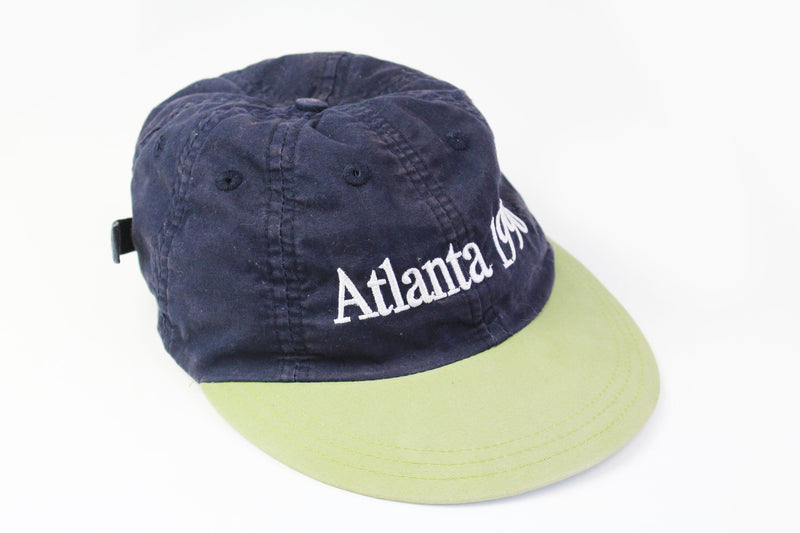 Vintage Atlanta 1996 Adidas Olympic Games Cap rare navy blue USA made in Taiwan hat