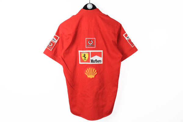 Vintage Ferrari Shirt Half Sleeve Medium