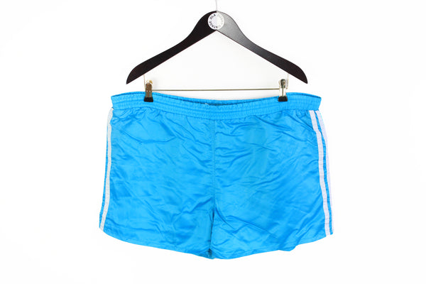 Vintage Adidas Shorts XLarge / XXLarge blue 90s classic sport style shorts