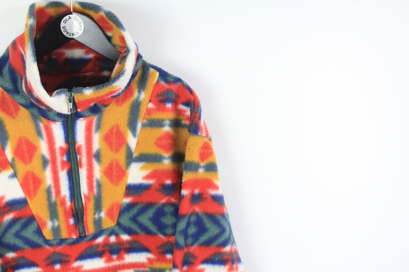Vintage Fleece Half Zip Small