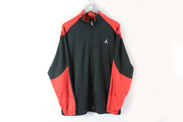 Nike Air Jordan Track Jacket XLarge black red big logo sport basketball jacket