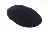 Vintage Kangol Newsboy Cap black 90's made in Great Britain UK style authentic hip hop hat