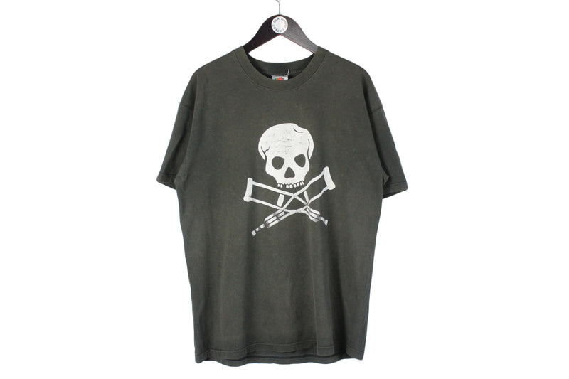 Vintage Jackass The Movie MTV T-Shirt XLarge black big logo 00s USA skull tee