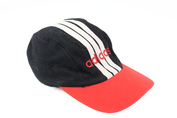 Vintage Adidas Cap 5 panel 90s classic 3 stripes hat