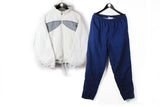 Vintage Lotto Tracksuit Large / XLarge white blue 90s sport tennis style athletic suit