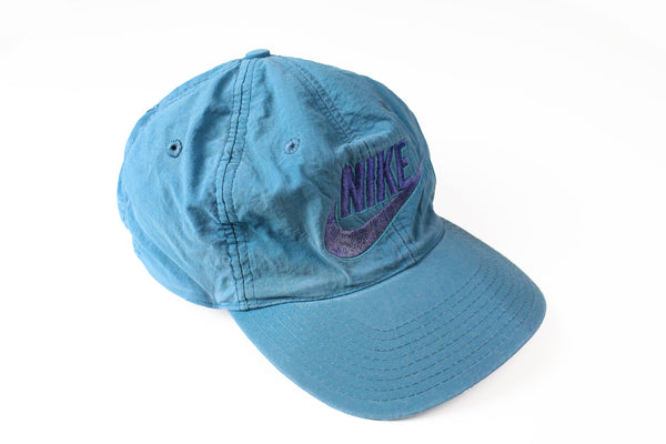 Vintage Nike Cap blue 90s big logo retro hat
