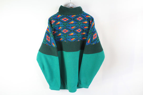 Vintage Fleece Sweater Half Zip XLarge