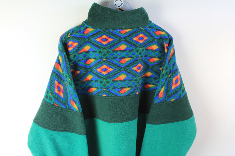 Vintage Fleece Sweater Half Zip XLarge