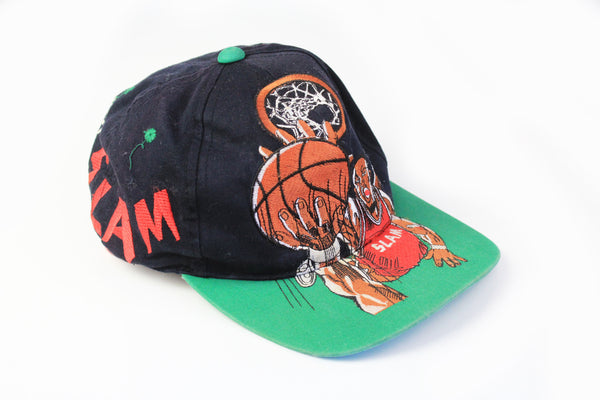 Vintage Slam Dunk NBA Cap blue big logo 90s retro style authentic hat