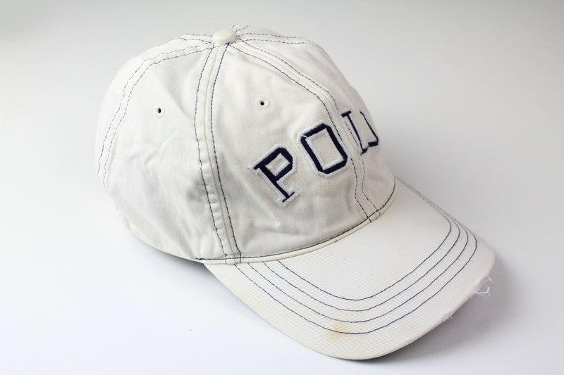 Vintage Polo Sport by Ralph Lauren Cap summer visor big logo collectable wear