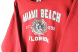 Vintage Miami Beach Florida Sweatshirt XLarge