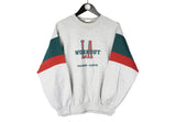 Vintage LA Workout Sweatshirt Small gray big logo 90's crewneck retro style jumper