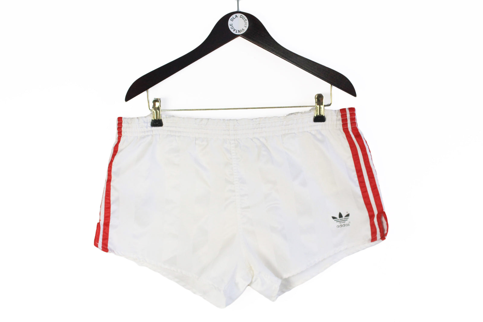 パンツ 1980s vintage DESCENTE adidas shorts Vintage Adidas by Descente All White Shorts Trefoil Logo