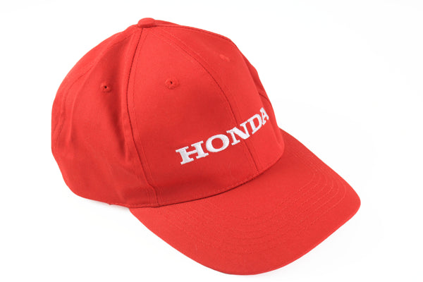 Vintage Honda Cap F1 red 90's Formula 1 hat big logo baseball cap