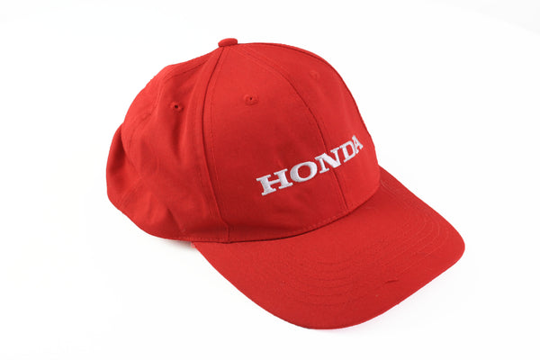 Vintage Honda Cap F1 red 90's Formula 1 hat big logo baseball cap authentic