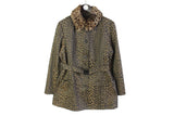 vintage-fendi-authentic-leopard-monogram-pattern-long-sleeve-button-belt-coat-size-m-retro-90s-80s-womens-jacket-fur-collar-two-pockets-vntg