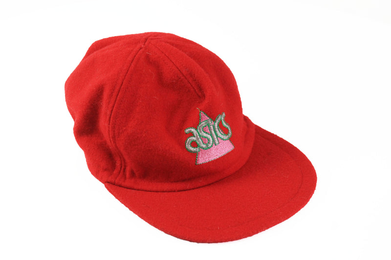 Vintage Asics Cap wool 90's sport style hat