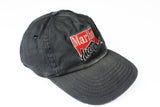 Vintage Marlboro Music Cap big logo black 90s cigarettes USA style hat