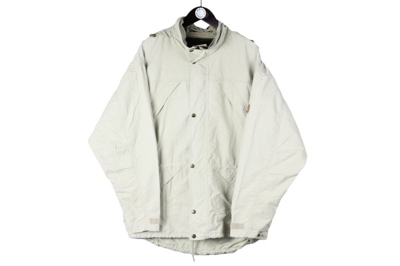 Vintage Fjallraven Jacket XLarge outdoor beige 90's windbreaker retro style coat