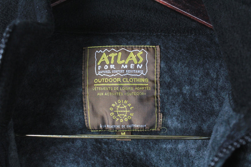 Vintage Wolf Fleece Vest Medium