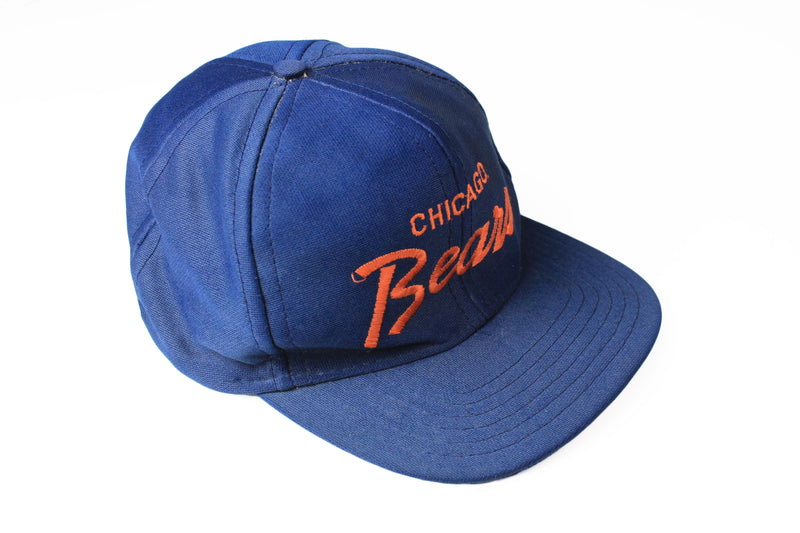 Vintage Chicago Bears Cap blue big logo 90s sport NFLl hat