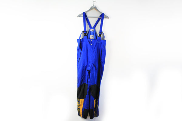 Vintage Fila Ski Overall Pants Medium / Large blue sport Italia team retro outdoor outfit