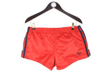 Vintage Adidas Shorts Large 80s 90s red blue classic 3 stripes made in West Germany sport shorts