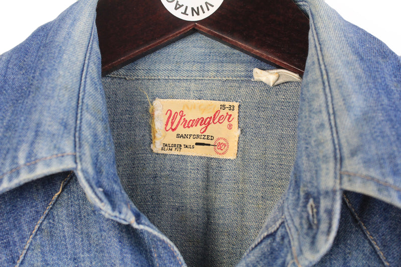 Vintage Wrangler Denim Shirt Women’s Large