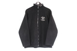 Vintage Oakland Raiders Fleece Small / Medium black big logo sweater full zip NFL football team 90's