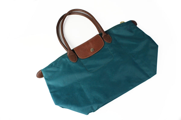 Longchamp Bag green nylon authentic classic luxury hand bag