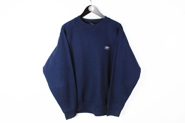 Vintage Umbro Sweatshirt XLarge navy blue 90s sport style crewneck