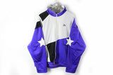 Vintage Puma Track Jacket XXLarge purple white star logo elbows