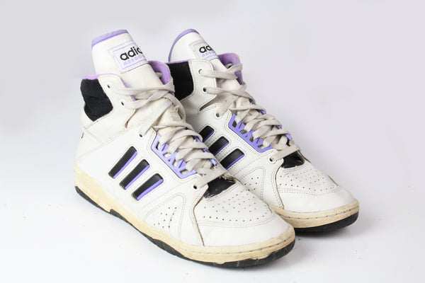 Vintage Adidas Association Sneakers EUR 38 2/3 white high top trainers basketball shoes
