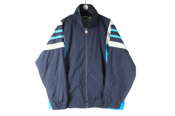 Vintage Ellesse Tracksuit Large navy blue 90s retro jacket and pants retro sport suit