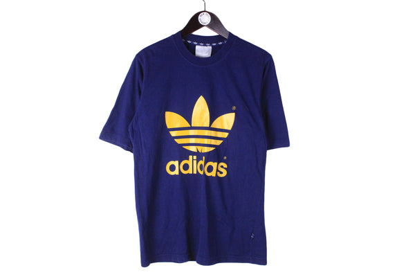 Vintage Adidas T-Shirt Small / Medium size men's summer tee short sleeve top big logo sport 90's 80's light clothing streetwear outfit authentic athletic crew neck
