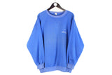 Vintage Champion Sweatshirt Large 90s blue small logo retro crewneck