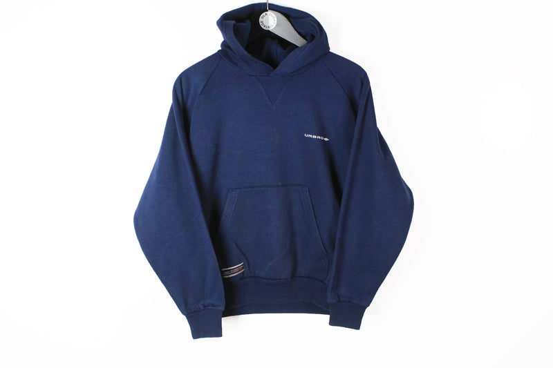 Vintage Umbro Hoodie XSmall / Small navy blue 90s sport style hooded jumper