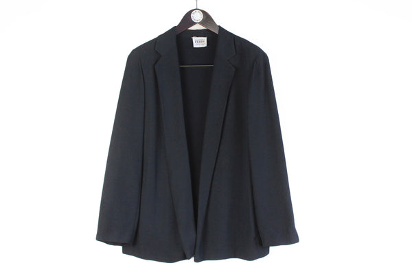 Gianfranco Ferre Blazer Women’s XLarge black cape classic authentic rare luxury jacket