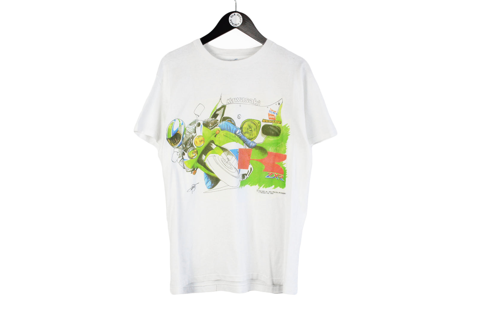 Vintage Kawasaki ZXR 1993 T-Shirt Large – dla dushy