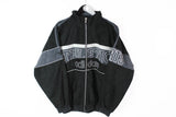 Vintage Adidas Track Jacket Small Athletic sports 90s velour black gray big logo rare retro style windbreaker 90s