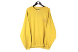 Vintage Olympic Games Sweatshirt XLarge yellow 1932 crewneck sport style 90s jumper