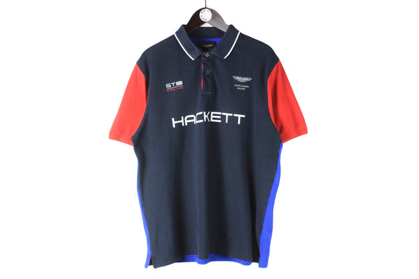 Hackett Aston Martin Formula 1 Polo T-Shirt XLarge / XXLarge racing F1 authentic shirt