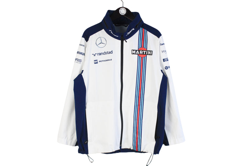 Williams Martini Racing Hackett Jacket XLarge mercedes Formula 1 Windbreaker full zip 2015