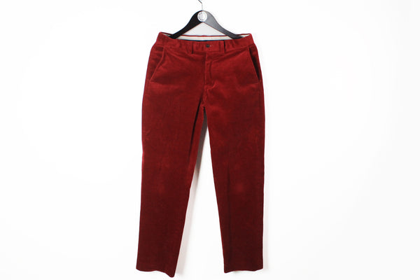 Vintage Ralph Lauren Corduroy Pants 32/32 red 90s classic fit trousers