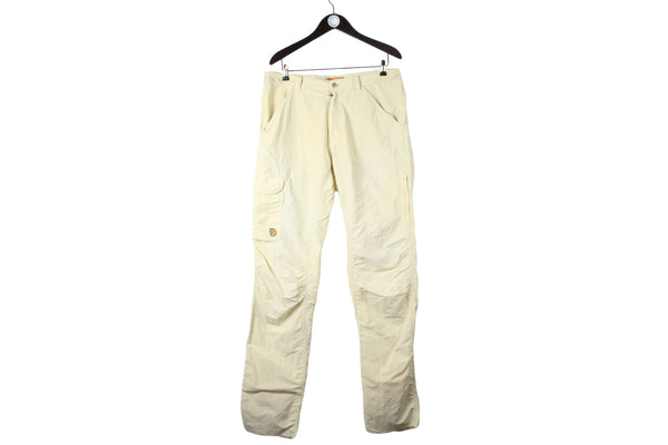 Vintage Fjallraven Pants XLarge size men's yellow outdoor wear tech clothing authentic athletic brand hipster outfit classic basic cargo