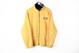 Vintage San Francisco Fleece Full Zip Large made in USA yellow retro style Andy's sweater